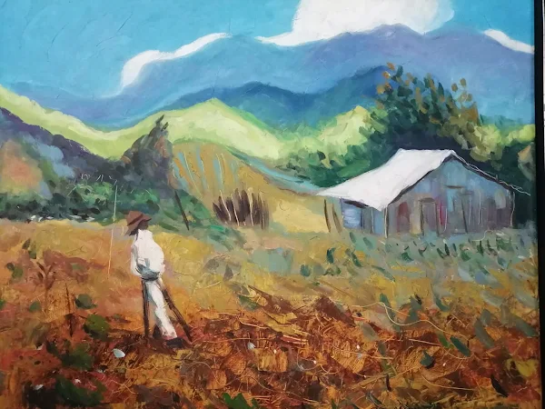 Espantapájaros, óleo sobre tela, 2016