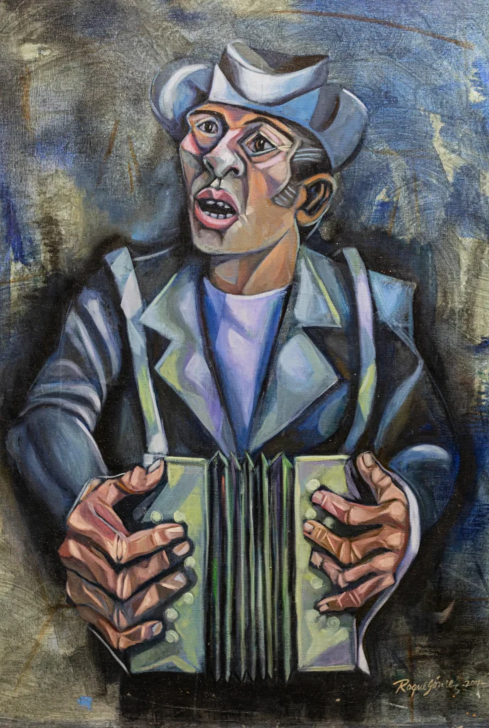 Solo de acordeón, óleo sobre tela, 2011