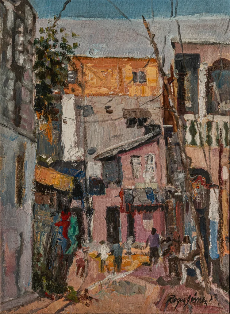 Barrio Rural, óleo sobre tela, 2023