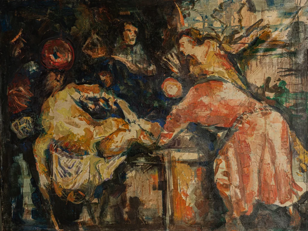El Santo Entierro, óleo sobre tela, 2014