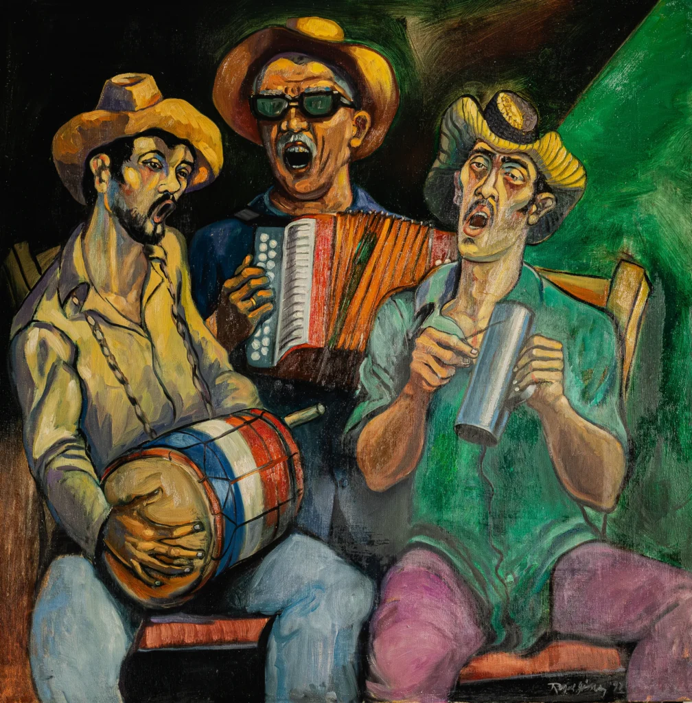 Musico Tipico, óleo 1995