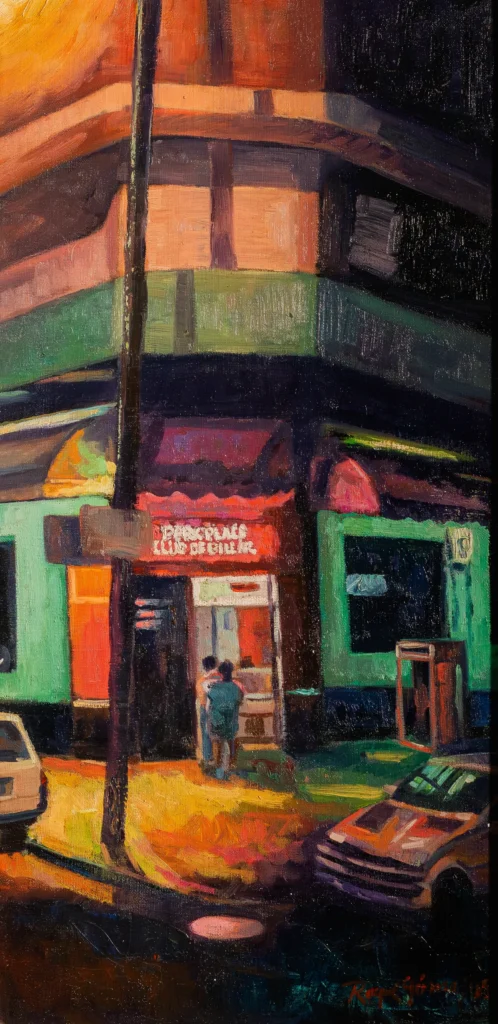 Park Place, Club de Billar, óleo sobre tela, 2005